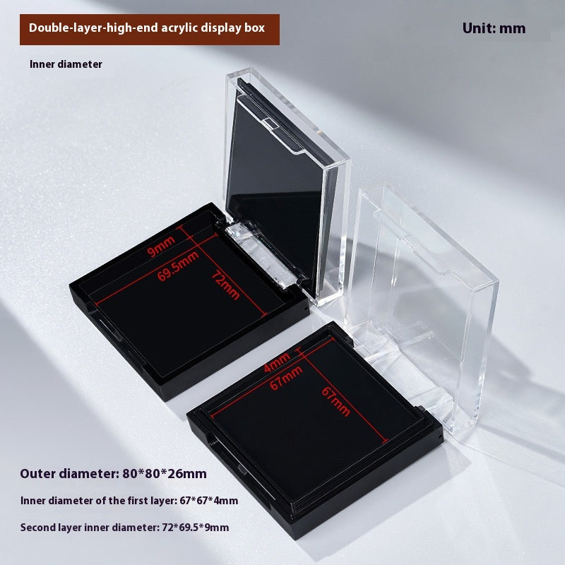 Double-layer press on nails storage box wholesale