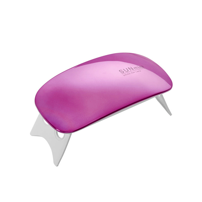 Lâmpada LED de Unha Portátil Personalizada | Suporte Dobrável | Alimentação USB | Temporizador 30/60s | Cura Rápida Leve (Multicores)