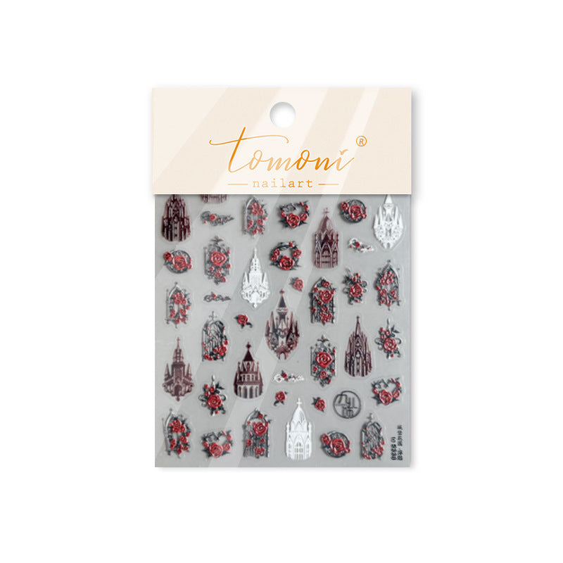 365nails: "Gothic Red Spider" – nail art stickers