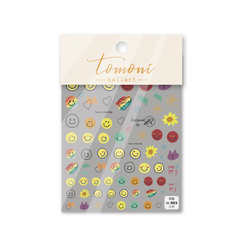 365nails : « Sourire joyeux » – Autocollants de nail art