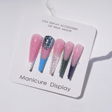 Nail Tips New nail mold 3D three-dimensional 120 pieces boxed nail art extension paper-free fast transparent crystal nail film wholesale