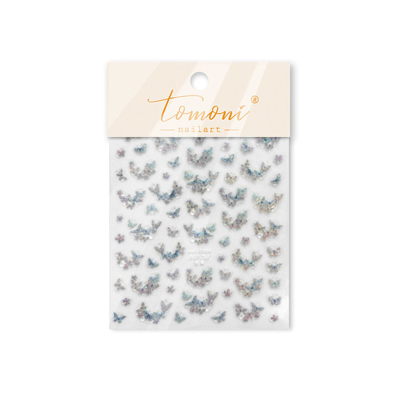 365nails: "jelly iridescent mini butterfly" – Nail Art Stickers