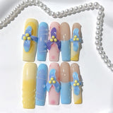 Pastel Dream Bow Sculpted Press On Nail Set