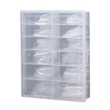 Nail Tips Full number of nail pads, half stickers, shallow stickers, pointed extended models, transparent and seamless 240 pieces, boxed press on nails pads, patch manicures.