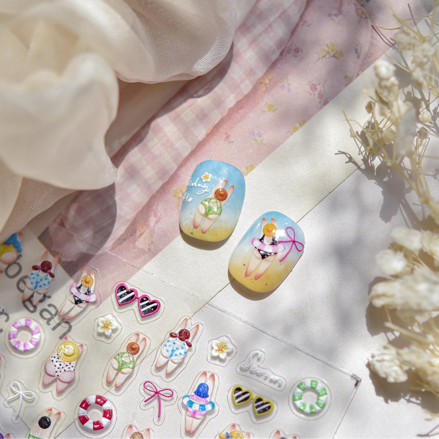 365nails: "Summer Beach Babe" – nail art stickers