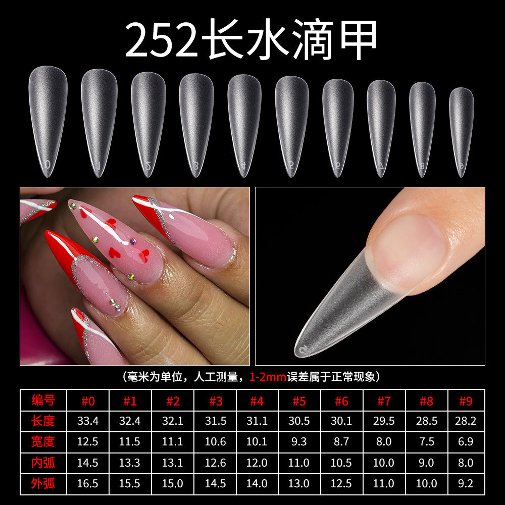 365nails 扁平甲救星｜霧面免銼 尖形與棺材形甲片，適合扁平指甲