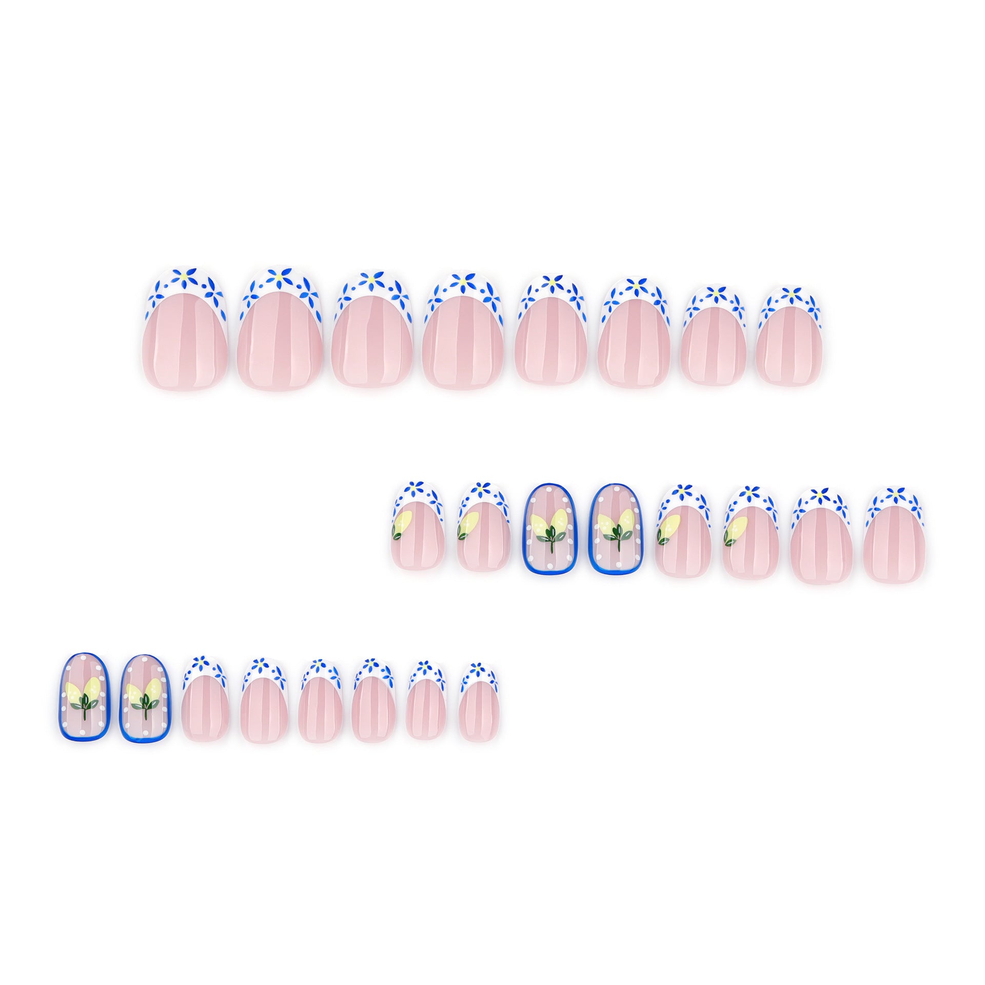 "Summer Lemon & Daisy" - Precision Crafted Press-On Nails