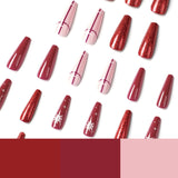 Arte de uñas con purpurina navideña, copos de nieve, pieza de uña, producto terminado, venta al por mayor, uñas postizas | 365nails