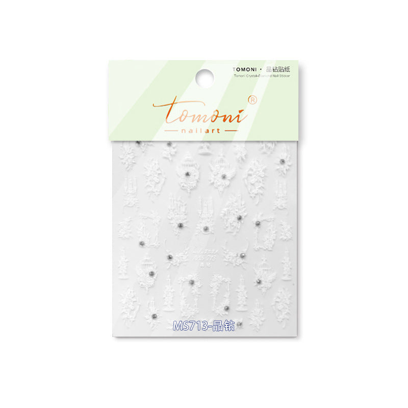 365nails: "White Baroque Pearl" – nail art stickers