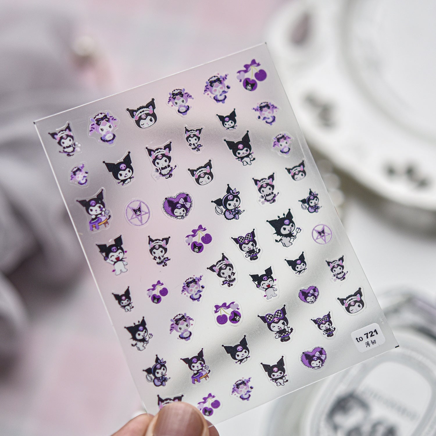Luxury Teddy Bear: "Big Head Teddy" – 3D Embossed Nail Sticker