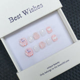 New handmade press-on nails cute cartoon fake nail flakes 3-12 years old