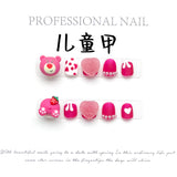 Cute Cartoon Kids Press On Nails Set