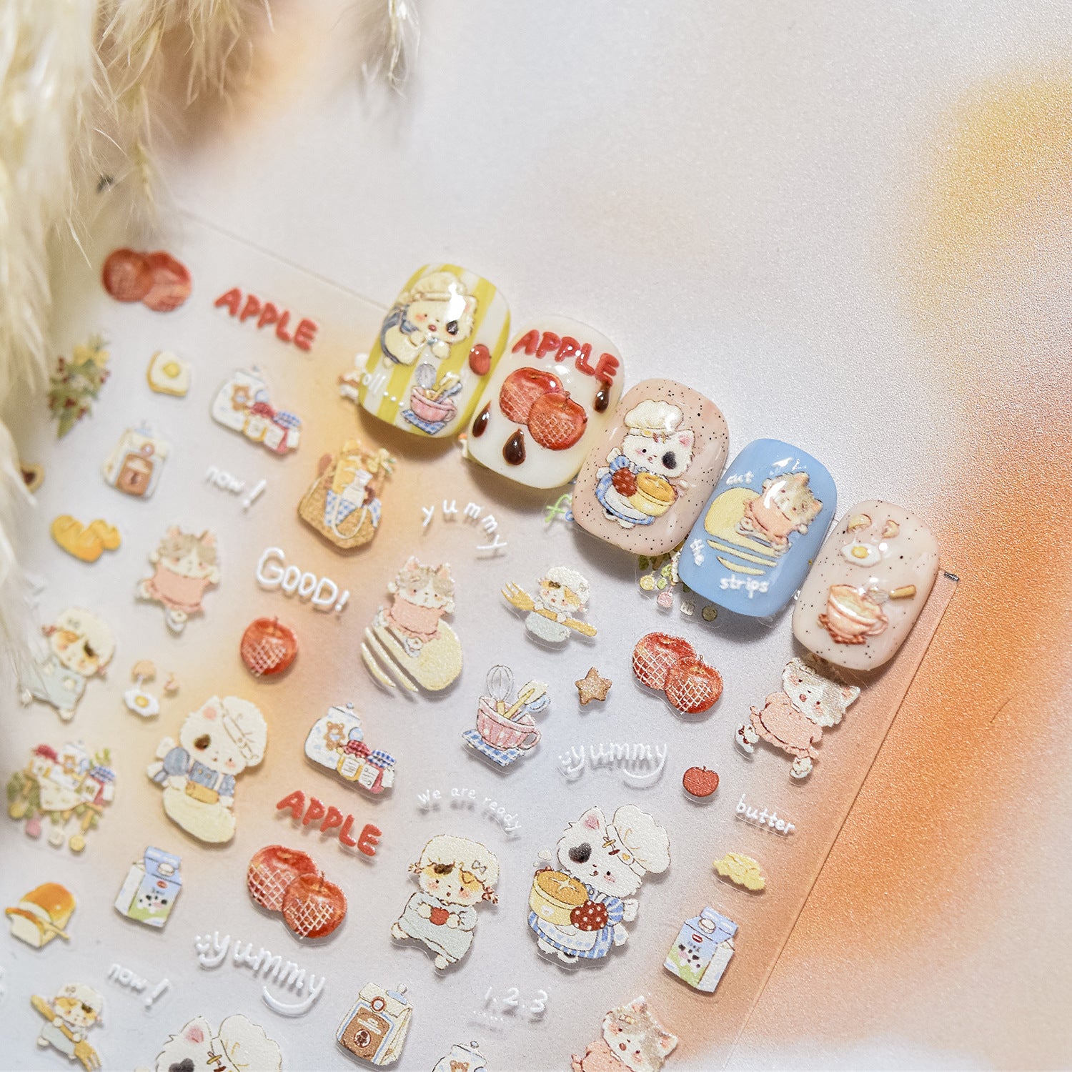 365nails: 溫暖冬季柴犬 – 美甲貼紙