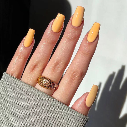 Nail Art Tablets Nail Art Finished Yellow Short Ballet Nail Art Tablets Wholesale Wearing Nail  Nail Art Tablets Nails｜365nails