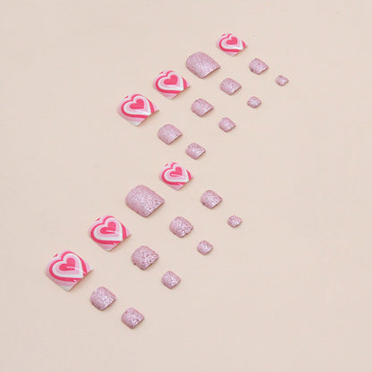 Unhas postiças rosa flash, modelo de unhas postiças love impact, manicure, modelo de unhas postiças, produto final, unhas postiças fofas, atacado de unhas postiças｜365nails