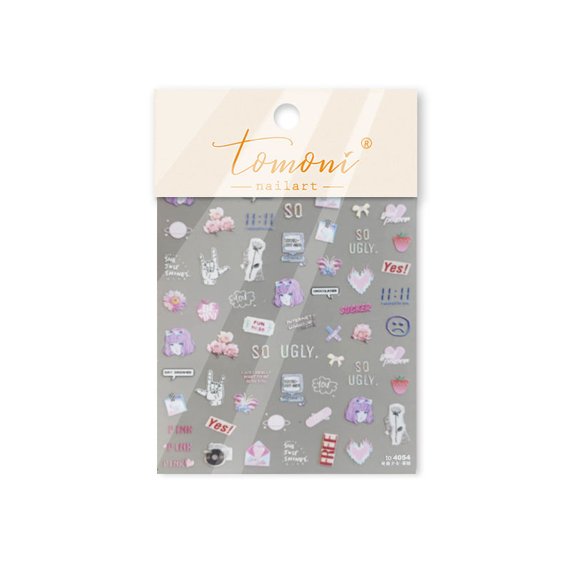 365nails: "Y2K Pink Rebel" – nail art stickers