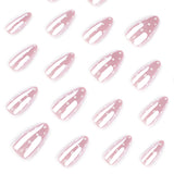 Sweet Pink Dot Press On Nails Cute Daily Style