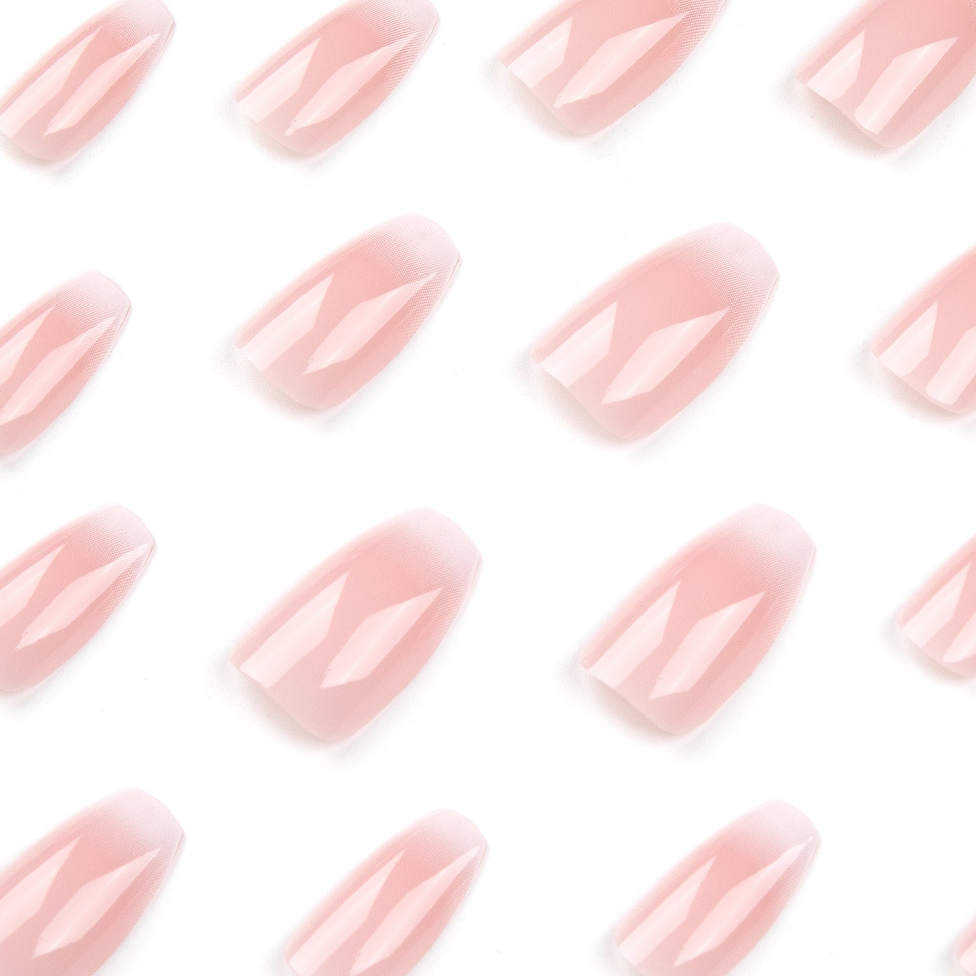 숏 파우더 화이트 그라데이션 프레스온 네일 팁 도매｜365nails