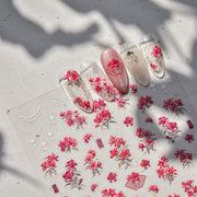 Pink Blossom– 3D Embossed Nail Sticker