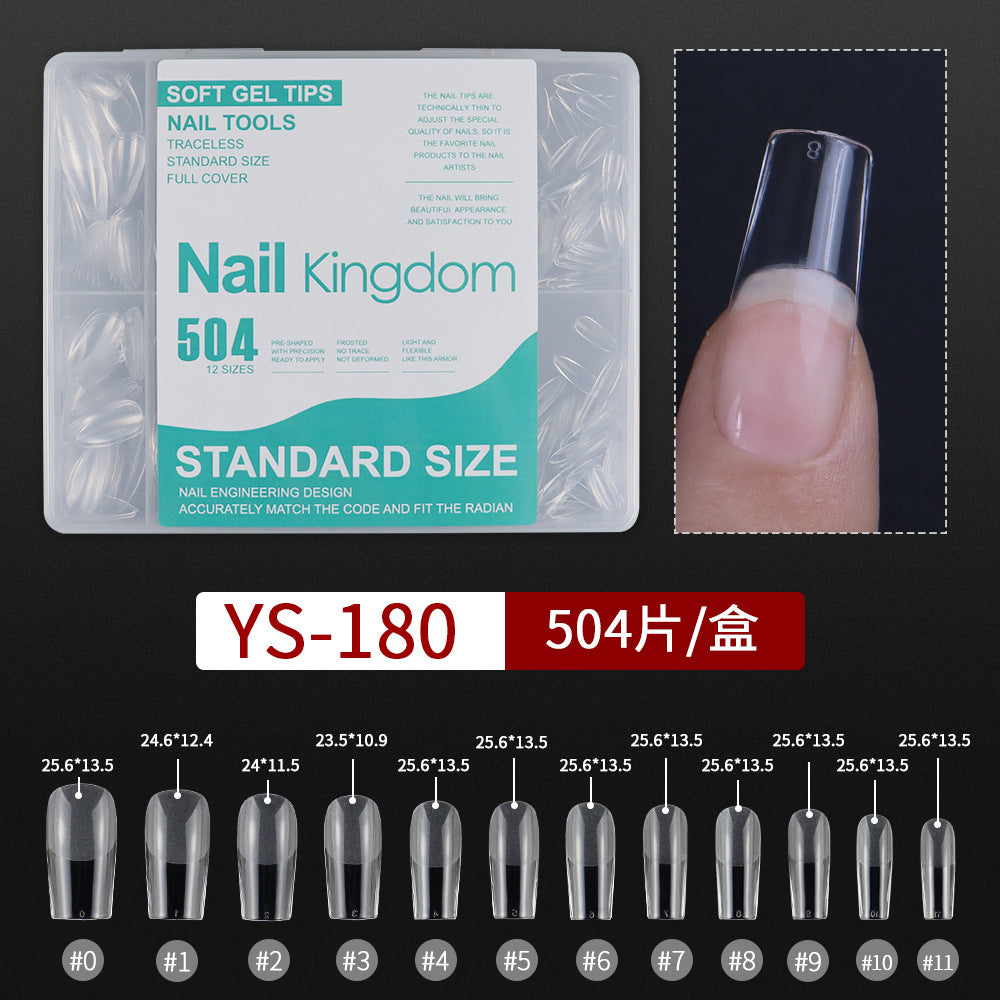 365nails 240PCS 跨境熱銷款｜免銼無縫軟凝膠甲片（半霧/全霧可選）
