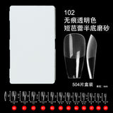 365nails 504PCS Half-Matte Seamless Nail Tips | Ultra-Thin Multi-Shape Nail Extension Set