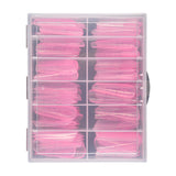 Nail Tips Crystal Nail Mold French Nail Art with Scale No Paper Holder Rapid Phototherapy 120 Pieces Extension Nail Pieces Wholesale Nail Film