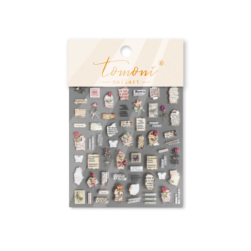 Vintage Teddy Bear Journal – Sweet Nostalgic Nail Art Stickers