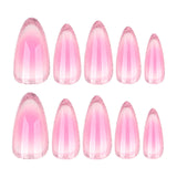 Smudge and dye nail art s  hot-selling almond nail short wearable    wearable nail wholesale｜365nails