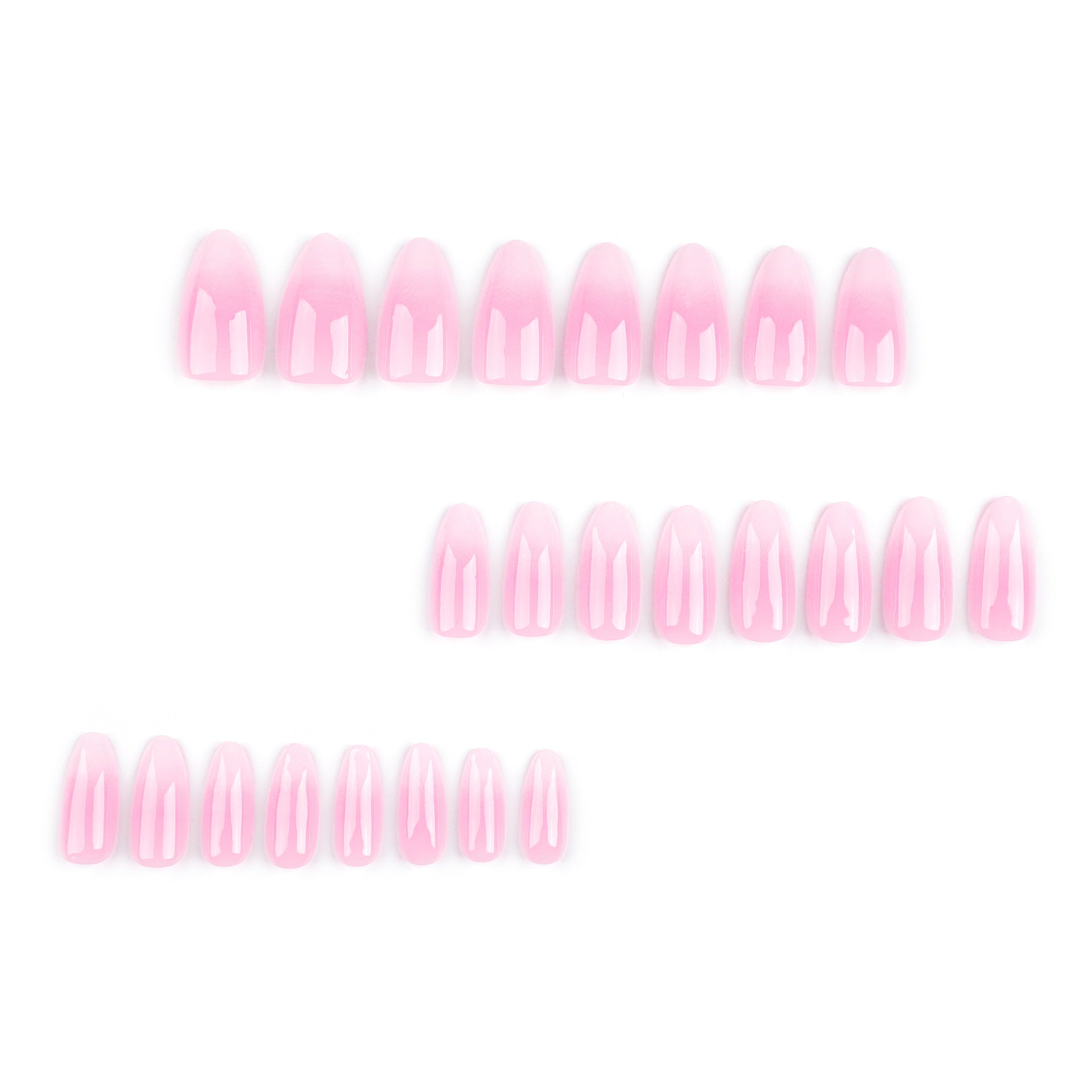經典法式漸變 簡約短款穿戴甲 24片 特供 批發｜365nails