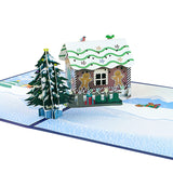 New creative three-dimensional greeting card Christmas gingerbread house ornament holiday greeting card