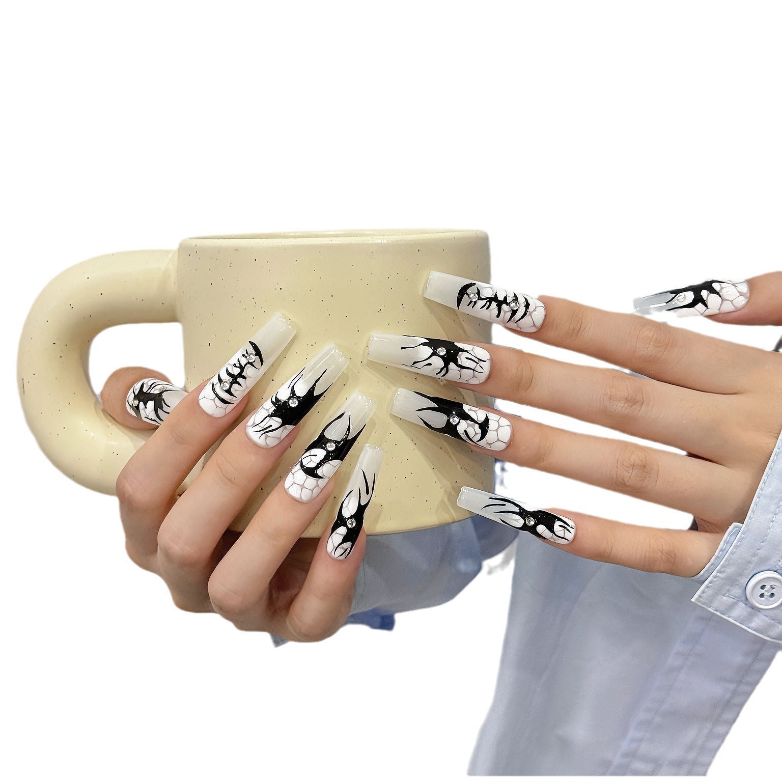 Pure handmade press on nails   nail art fake nails beauty | 365nails