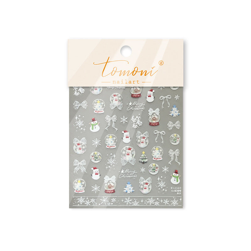 365nails: "Christmas Snow Globe" – nail art stickers
