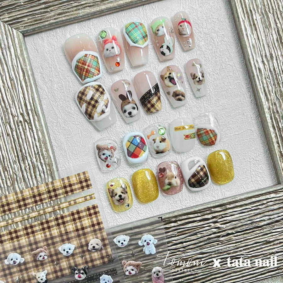Cute Big Head Pets – Kawaii Animal Nail Art Set