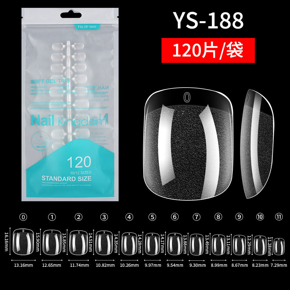 365nails 120PCS Clear Nail Tips | 14 Shapes Full Size Range for Gel Extensions