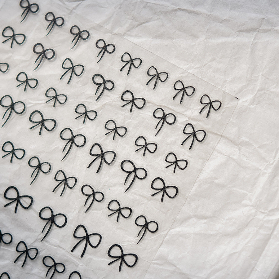 365nails: "Minimalist Black Bow" – nail art stickers