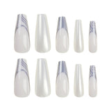 Peças de unha Use peças de unha Arte de unha finalizada Adesivos de unha Peças de arte de unha de balé longas Unhas postiças｜365nails