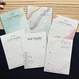 Artistic White Display Cards for Press On Nail Presentation (MOQ=50)