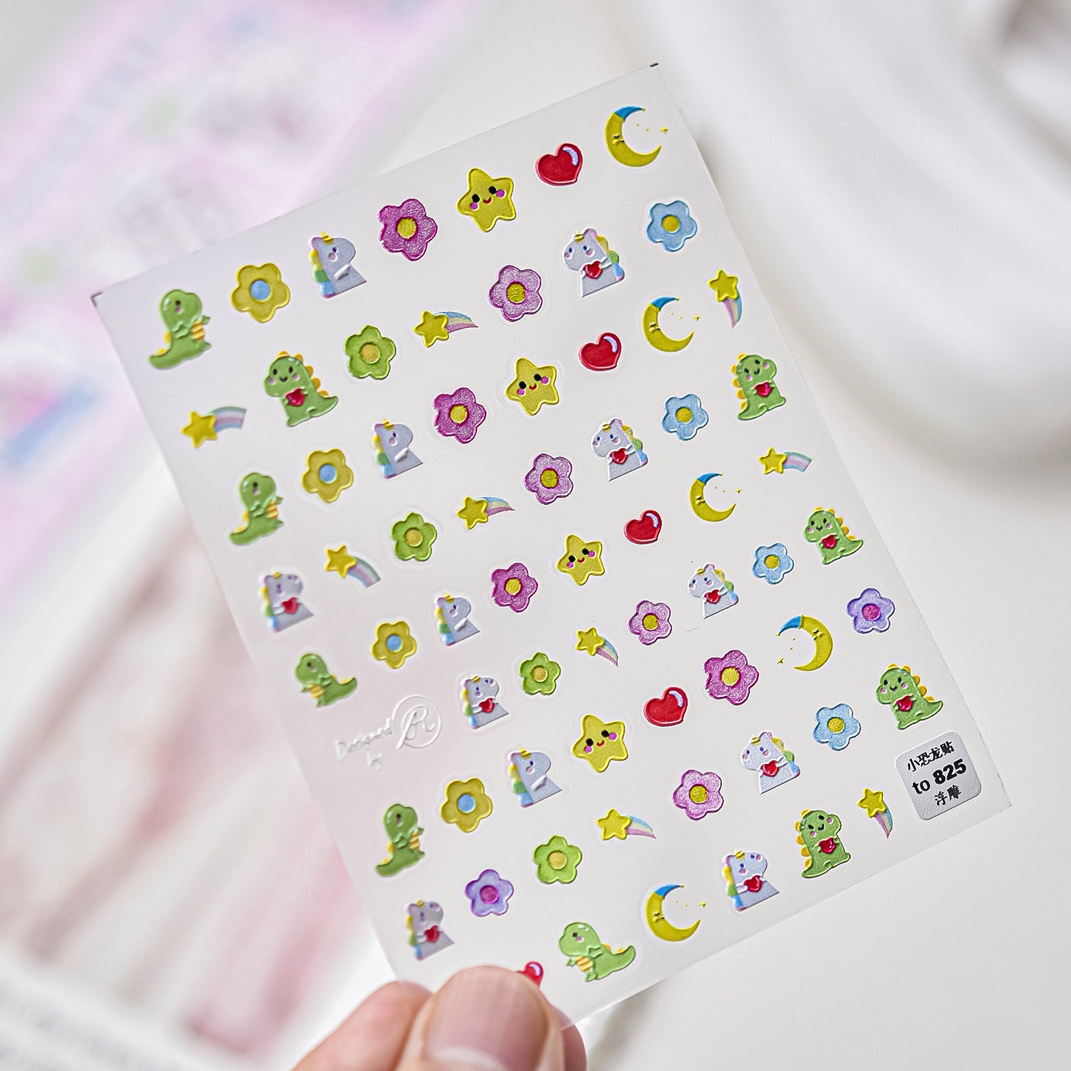 Luxury Teddy Bear: "Big Head Teddy" – 3D Embossed Nail Sticker