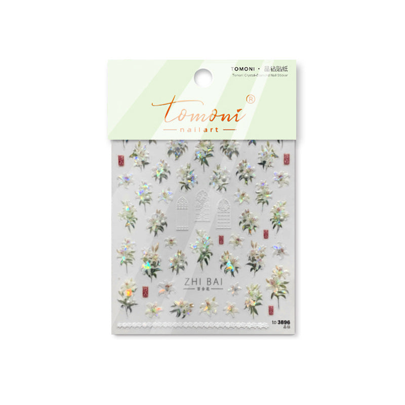 365nails: 빈티지 장미 입체 – 네일 아트 스티커