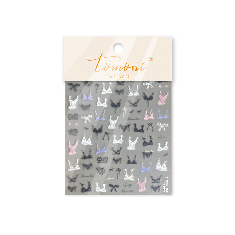 365nails : « Dentelle lingerie coquette » – Autocollants pour ongles