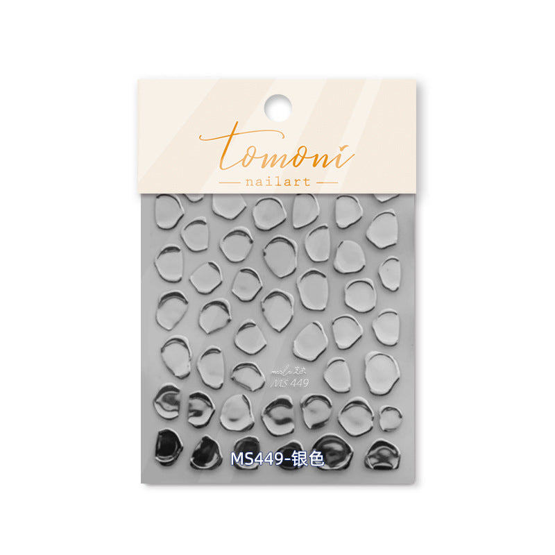365nails: "Metallic Gold Abstract Dot" – nail art stickers