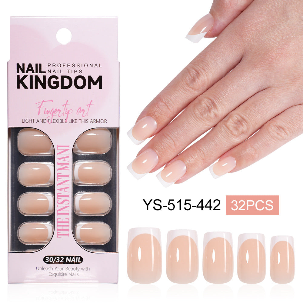 "Classic White French" - Timeless 32Pcs Press-On Nails Set