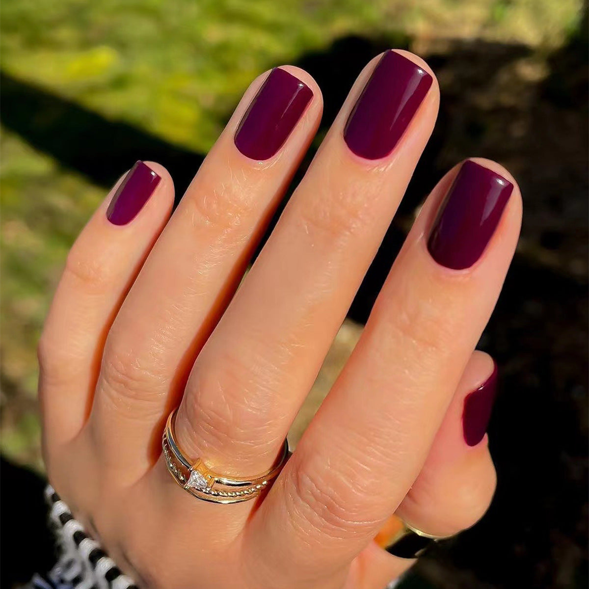 工廠直銷24片經典純色短款可穿戴可拆卸甲膜 批發｜365nails