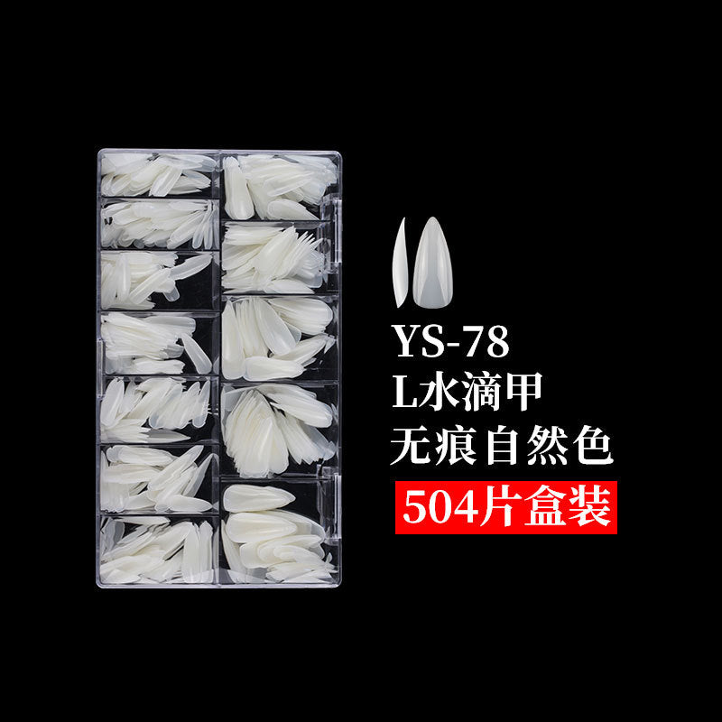 Drama Collection: "Extended Water Drop Nail Tips" – Multi-Size Extended Water Drop Nail Tips