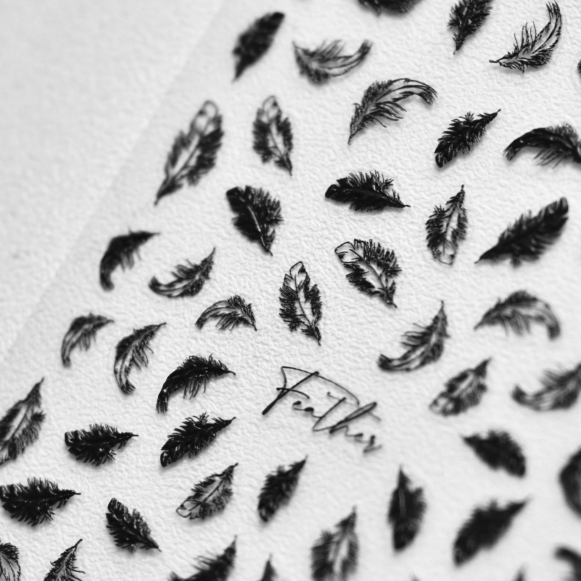 365nails: "white feather" – Nail Art Stickers