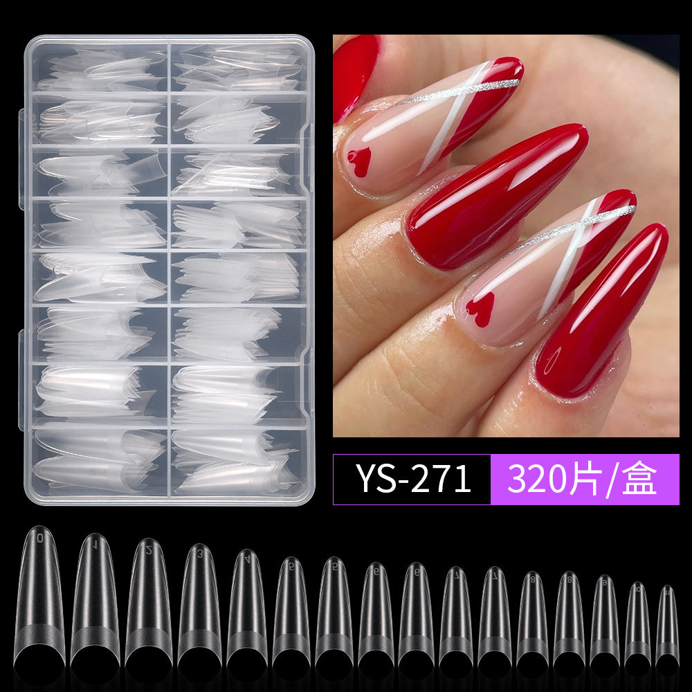 Pro Matte Collection: "Ballerina Half-Cover" – Small Batch Custom Matte Half-Cover Ballerina Nail Tips