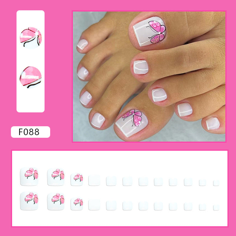 Manicure de flores naturais, fofas e coloridas, primavera e verão, novas unhas postiças, unhas postiças postiças, peças de unhas postiças, atacado de unhas postiças｜365nails