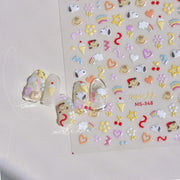 365nails: "스누피 젤리 펀 믹스" – 네일 아트 스티커
