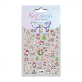 Sanrio Christmas Series Nail Art Sticker 5D Embossed Hello Kitty Melody Kulomi Nail Sticker CA