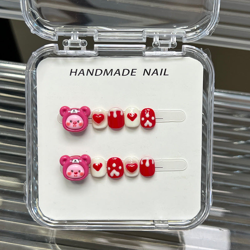 Cute Cartoon Kids Press On Nails Collection